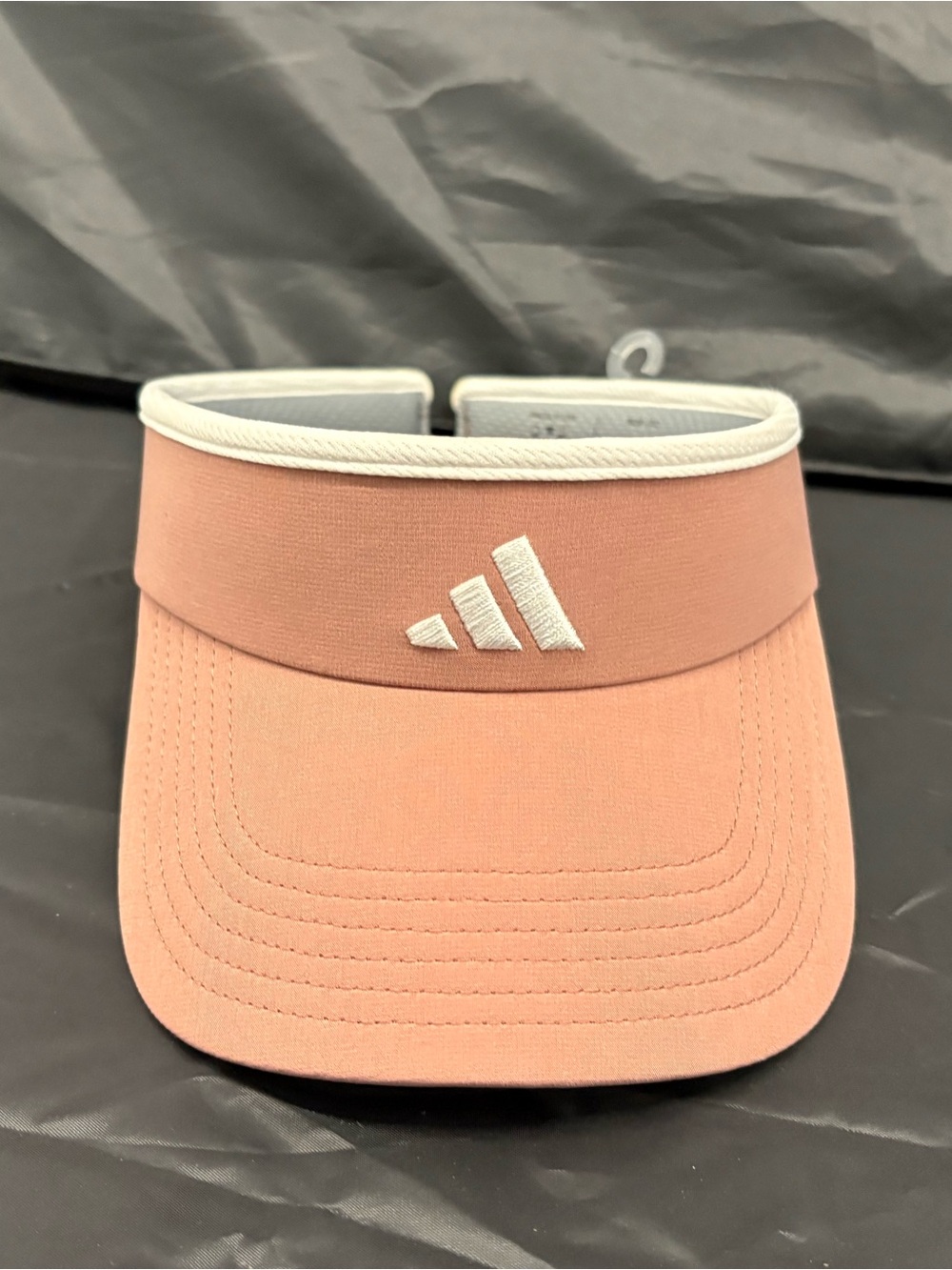 adidas Blush Pink Visor with White Logo Trim